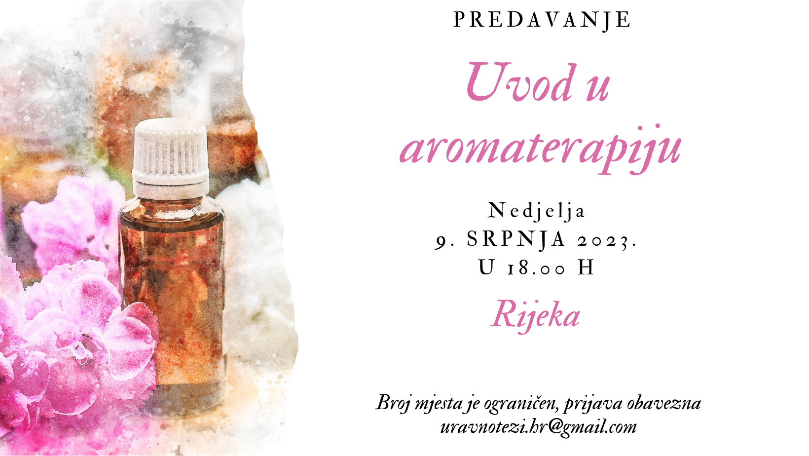 Besplatno predavanje “Uvod u aromaterapiju”