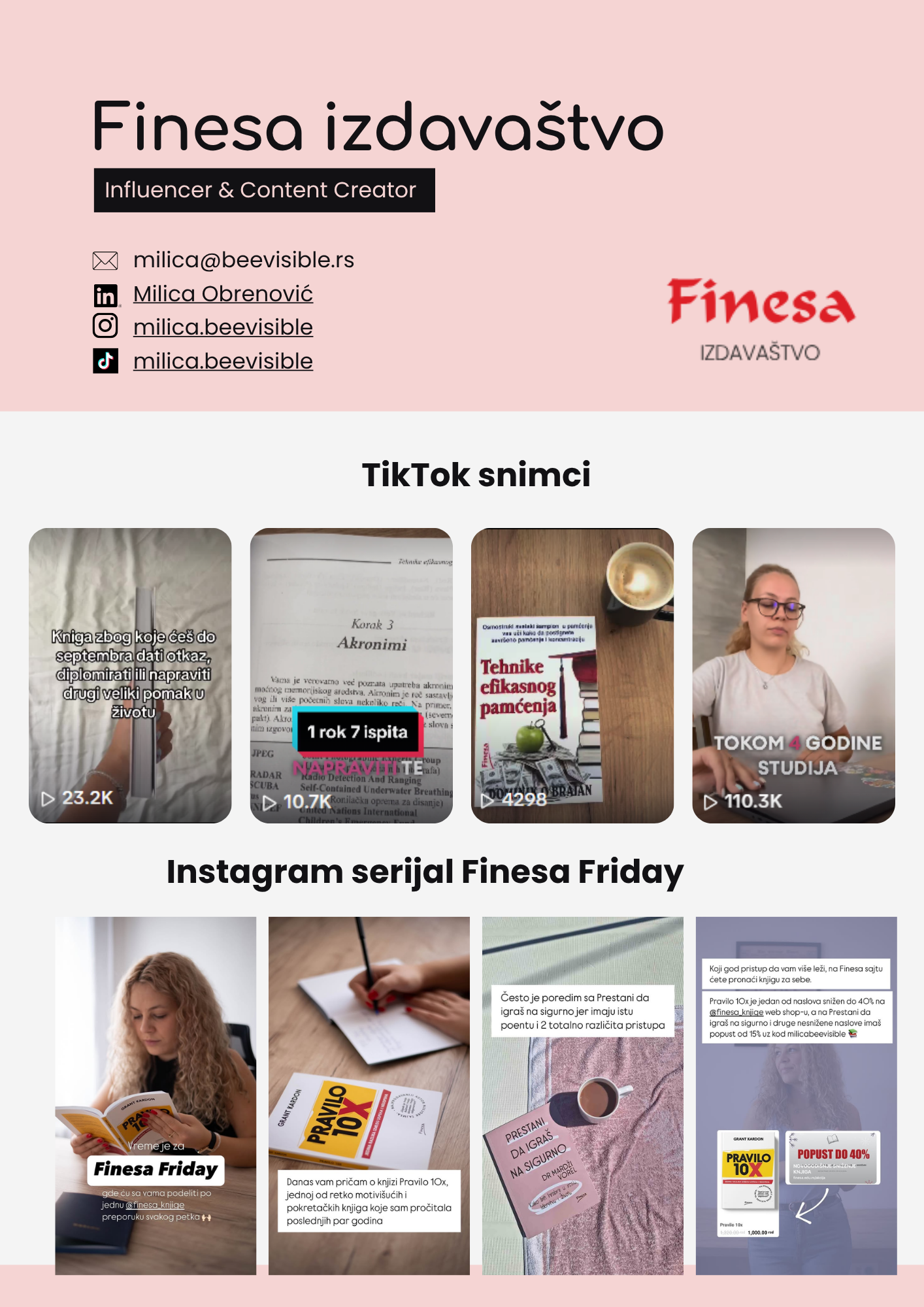 Finesa Influenser Saradnja