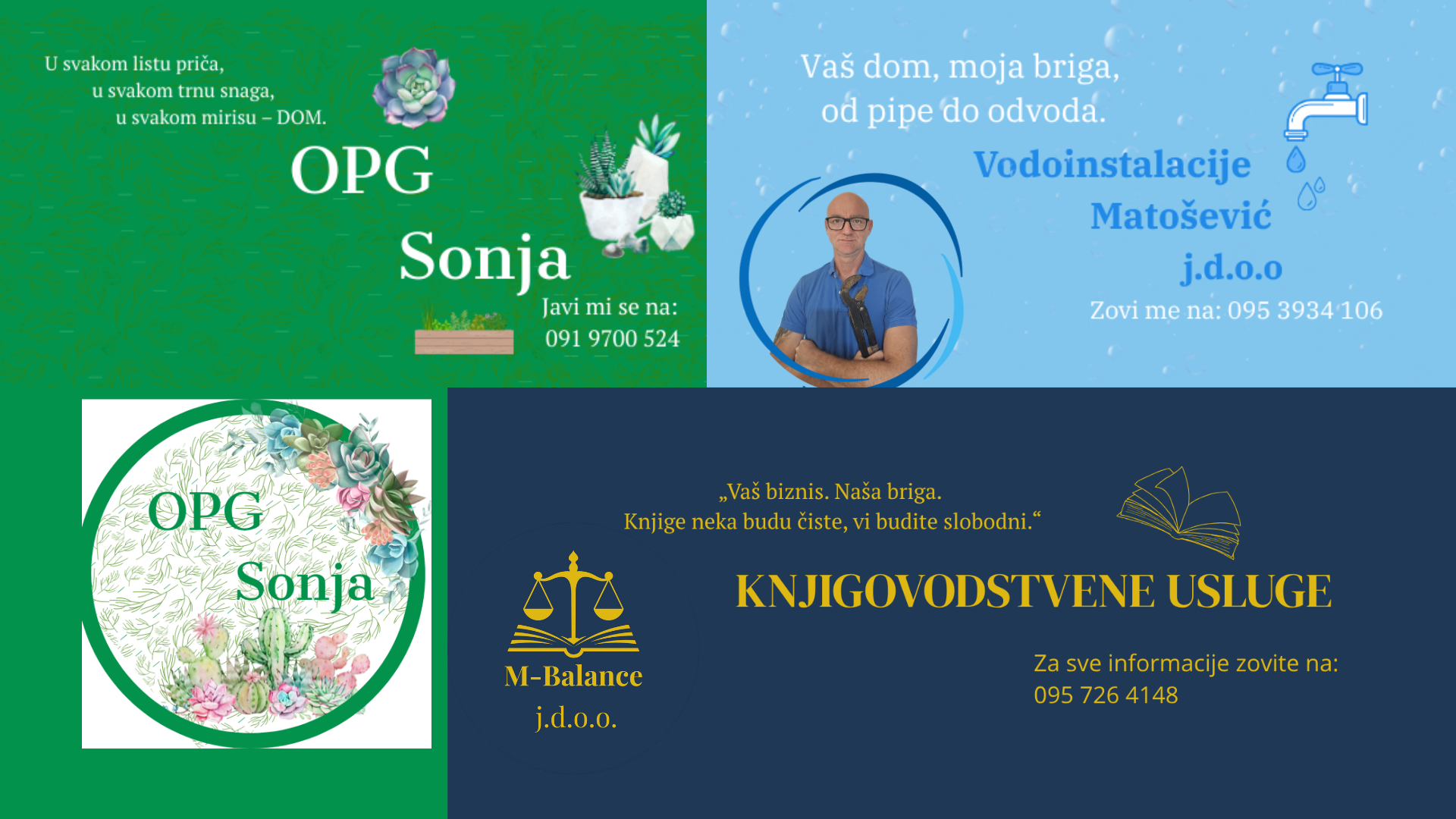 Grafička priprema naslovnica i profila za Facebook – brandirani vizuali za obrtnike, Opg-ove i male poduzetnike